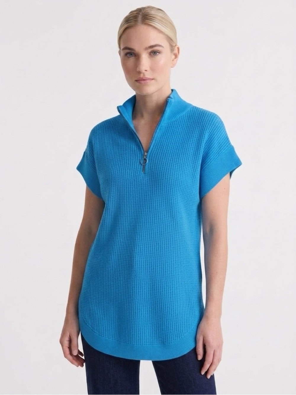 Livi for Lane Bryant Half-Zip
Open Knit Sweater Vest